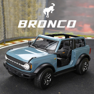 美驰图正版合金车汽车福特烈马模型摆件1:18 2021Bronco Badlands