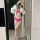 夏季宽松海边度假仙气外套蕾丝拼接长袖连帽开衫中长款防晒衣女款