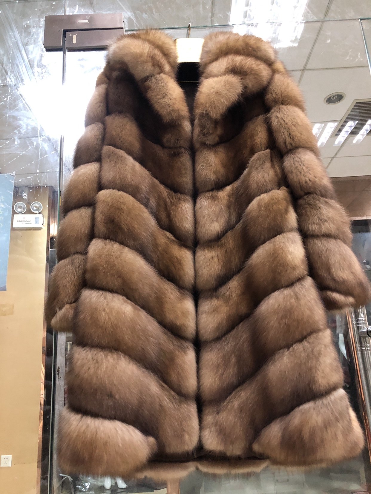 紫貂皮草大衣俄罗斯