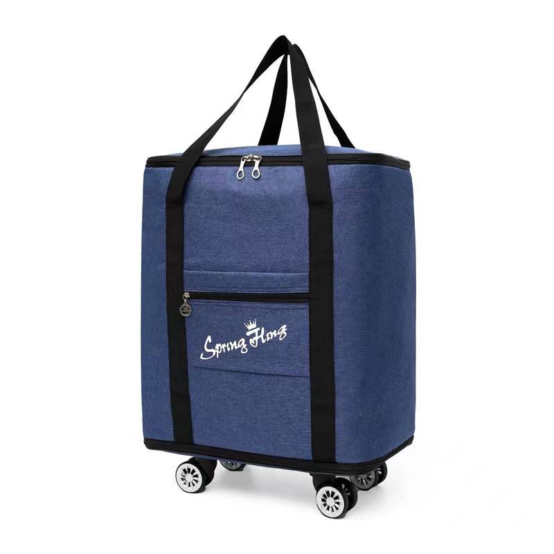 超大容量折叠万向轮行李包双肩旅行袋手提收纳袋搬家装被子托运包