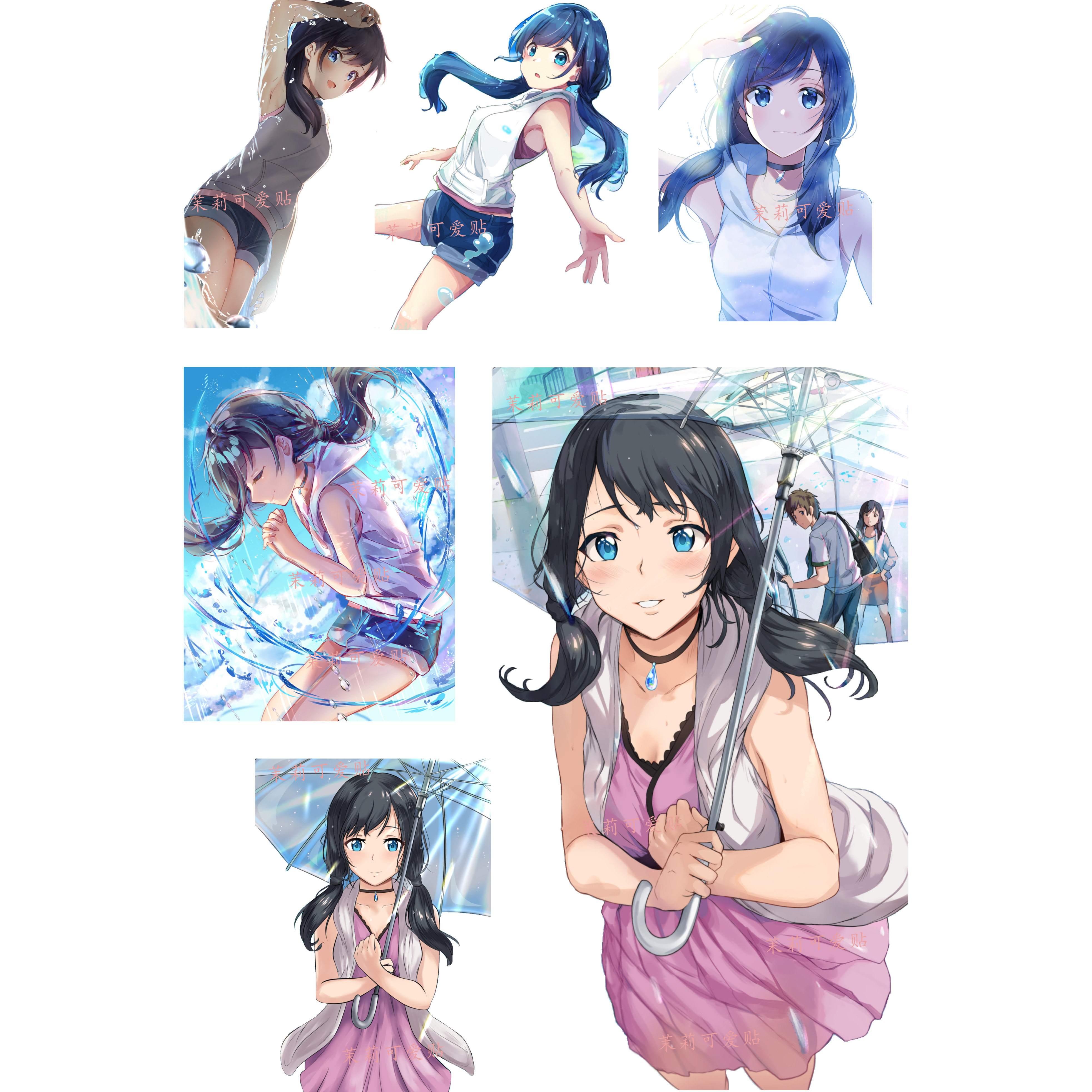 天气之子天野阳菜动漫电影汽车笔记本电脑手机行李箱笔记本个性小贴纸