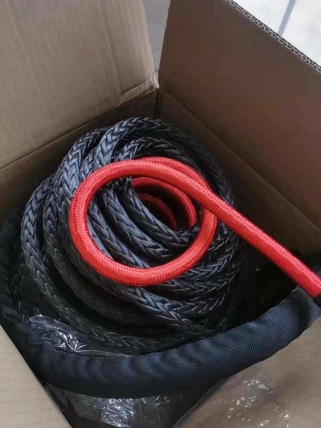 蜘蛛沃恩绞盘绳越野拖车绳12000-13500磅绞盘绳送勾子红飘带包邮