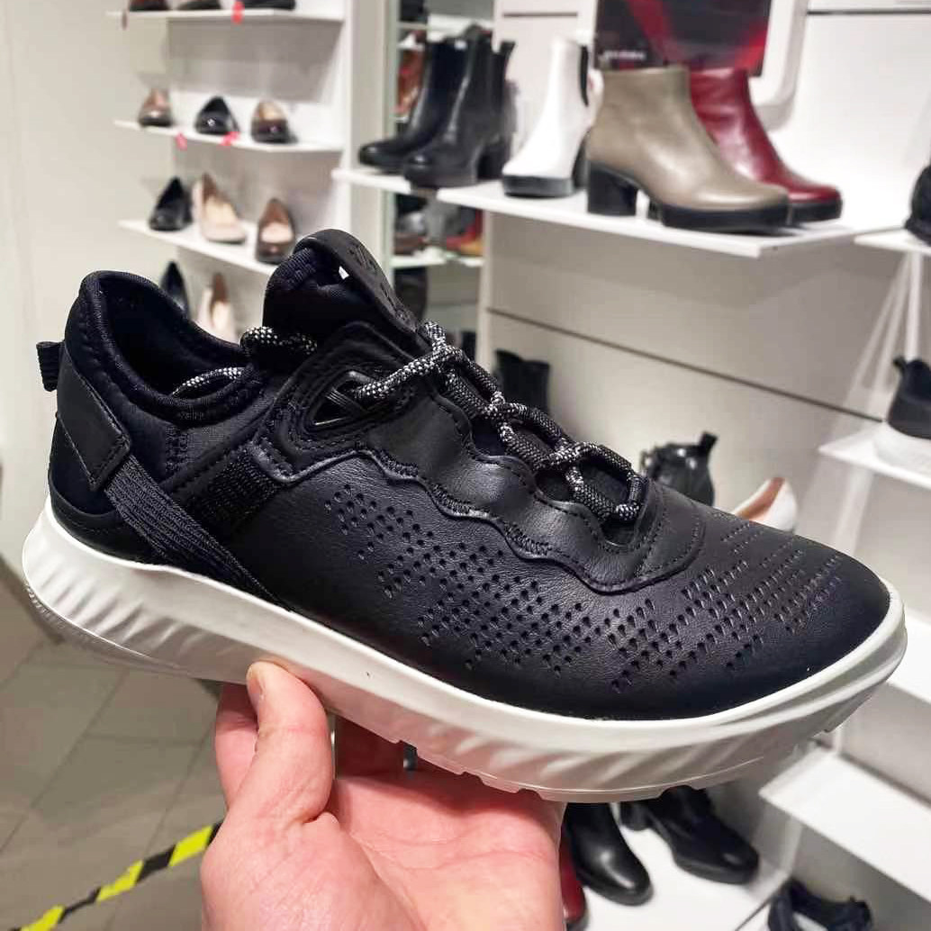 ecco爱步代购运动老爹鞋女鞋春秋户外拼色休闲鞋女适动轻巧837313