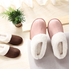 冬季保暖情侣保暖棉拖鞋韩国男女式家居家卧室内毛绒可爱无声防滑