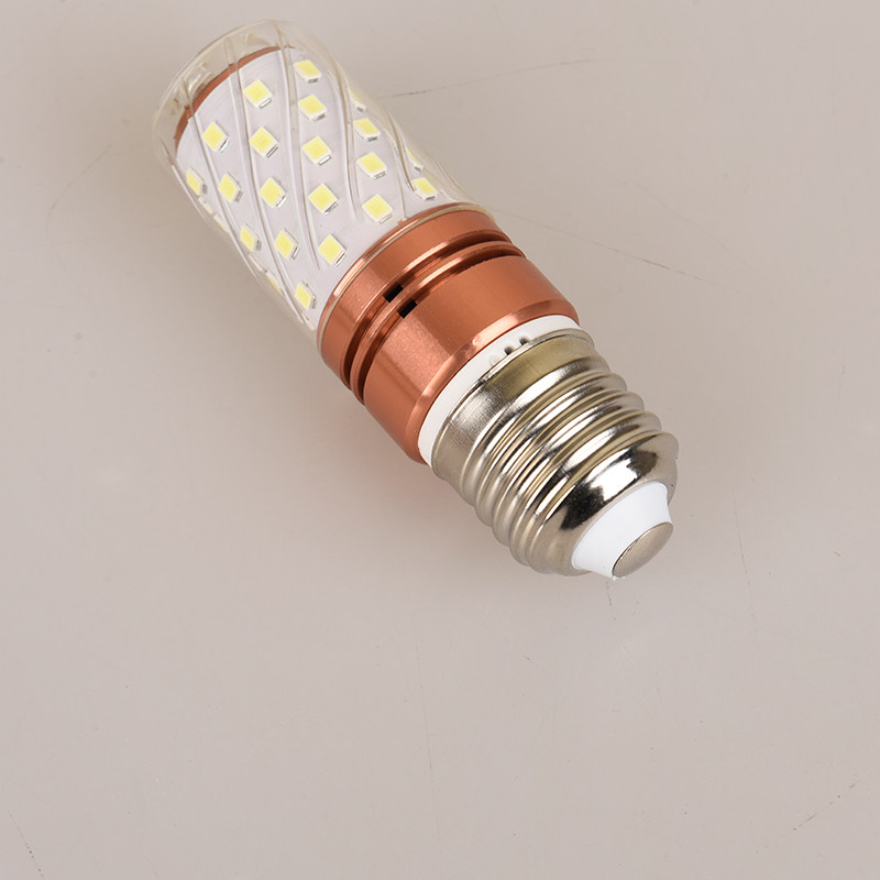 无频闪led灯泡三色变光玉米灯蜡烛灯暖光e27e14螺口家用节能灯