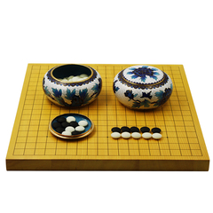 维康正品围棋套装云子围棋罐子 6厘米新榧木棋盘新老云子玛瑙围棋