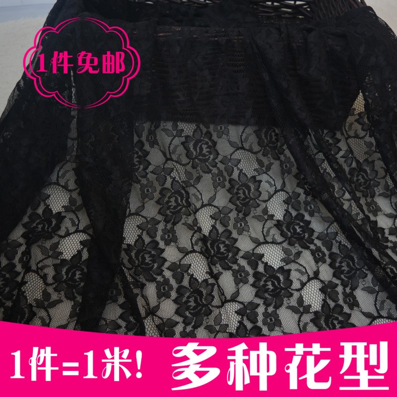 high-grade black Hollow Embroidery lace clothing Dress diy manual clothes skirt clothin the Home Fabric , Cloth/Fabric/Manual diy Cloth fabric category - from Buy2taobao.com to provide professional Taobao agent buy service