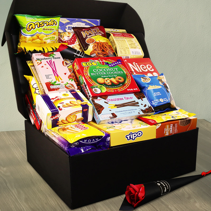 书生进口零食大礼包一整箱送男女朋友高档六一生日礼物日本巨型优惠券