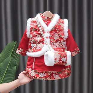 新年衣服女童套装冬季