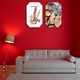 正红中国红故宫红复古红大红色墙纸自粘防水卧室客厅墙面翻新贴纸