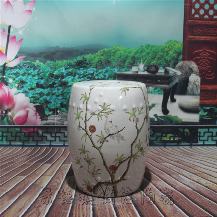 粉彩花鸟 陶瓷凳子 景德镇瓷器坐凳 凉墩吧凳 换鞋凳 梳妆凳鼓凳在类目 住宅家具, 坐具类, 凳类, 鼓墩/绣墩中 - 来自Buy2taobao.com提供专业的淘宝代购服务