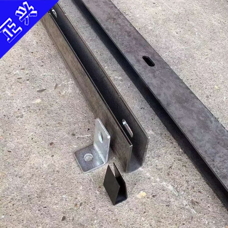 无框泳池阳台护栏玻璃楼梯扶手地槽地槽u型槽钢槽铁槽预埋件