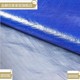 。全新料聚乙烯加厚彩条布 防雨篷布 防水布蓝银布蓝灰布塑料防。