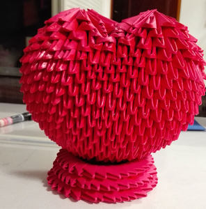 手工爱心折纸成品图片