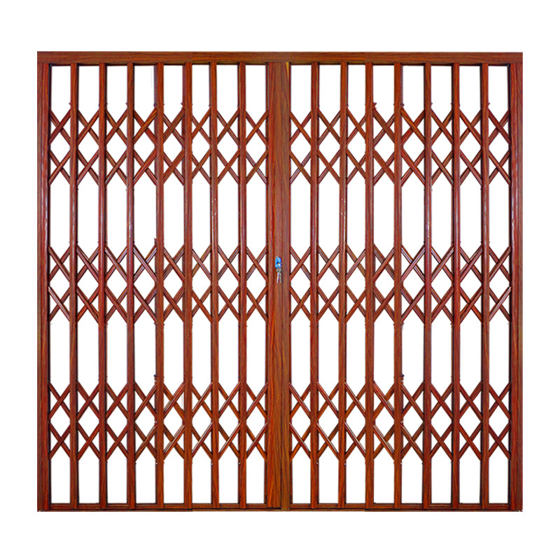 铝合金拉闸门伸缩防盗门阳台推拉门家用折叠门庭院大门拉门窗定制