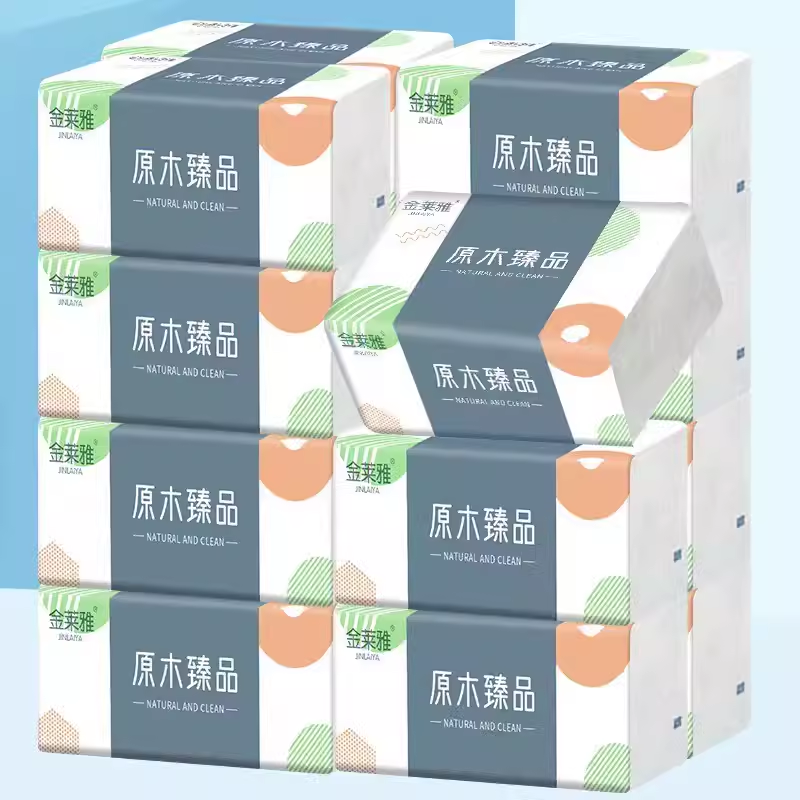 抽纸4层300张家用清洁纸巾擦手纸