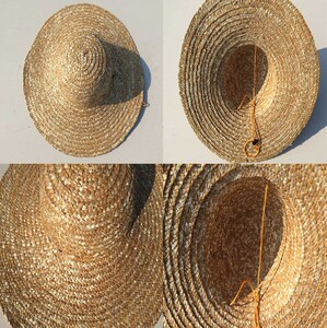 包邮男士草帽大号工地农民农用帽子麦秆编织遮阳防晒男女工用草帽