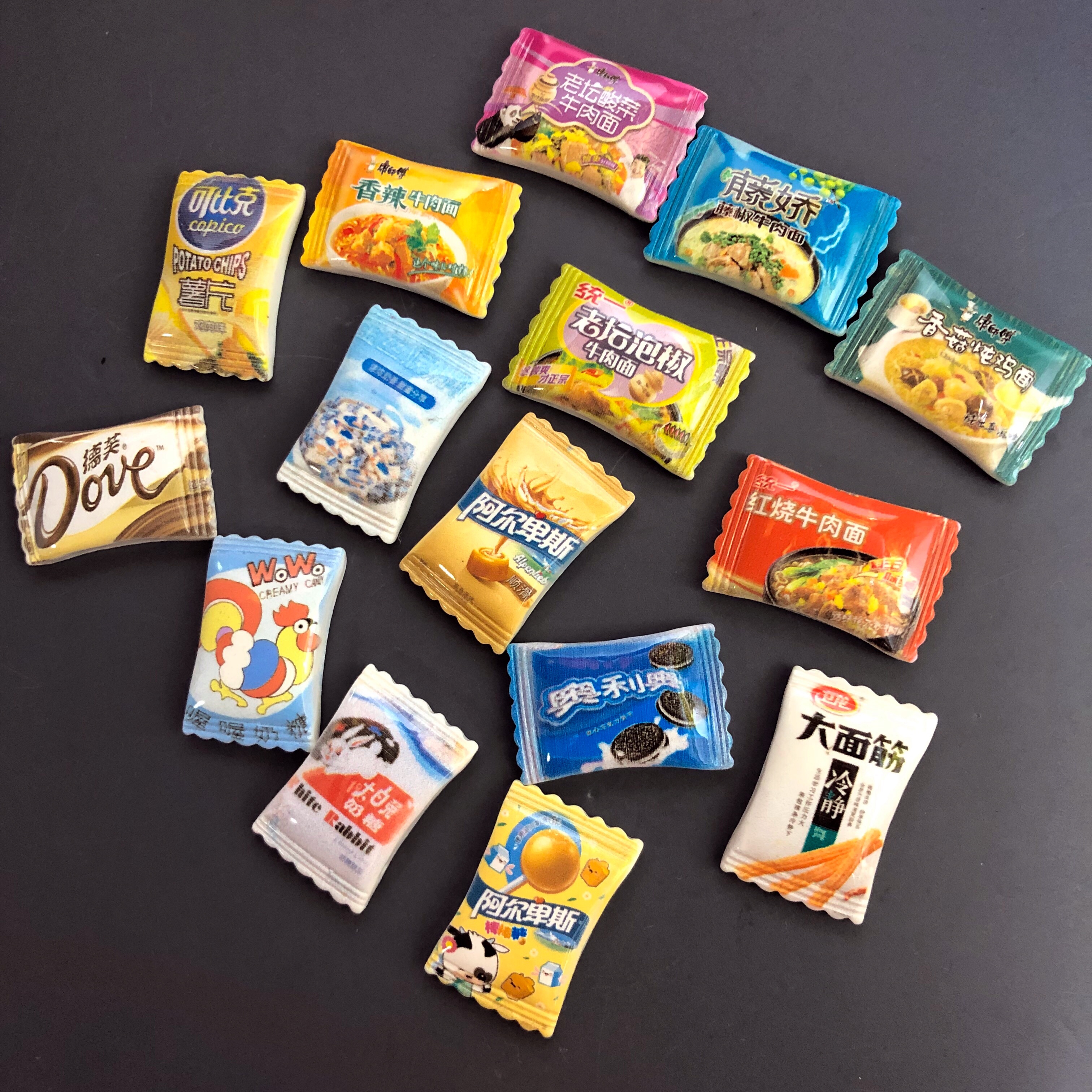 热销手机壳配件diy饰品材料_仿真食玩方便面零食配件 奶油手机壳 文具