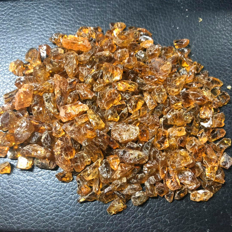 天然金丝雀黄碧玺原料宝石彩色宝石矿标原石30一克10克起拍