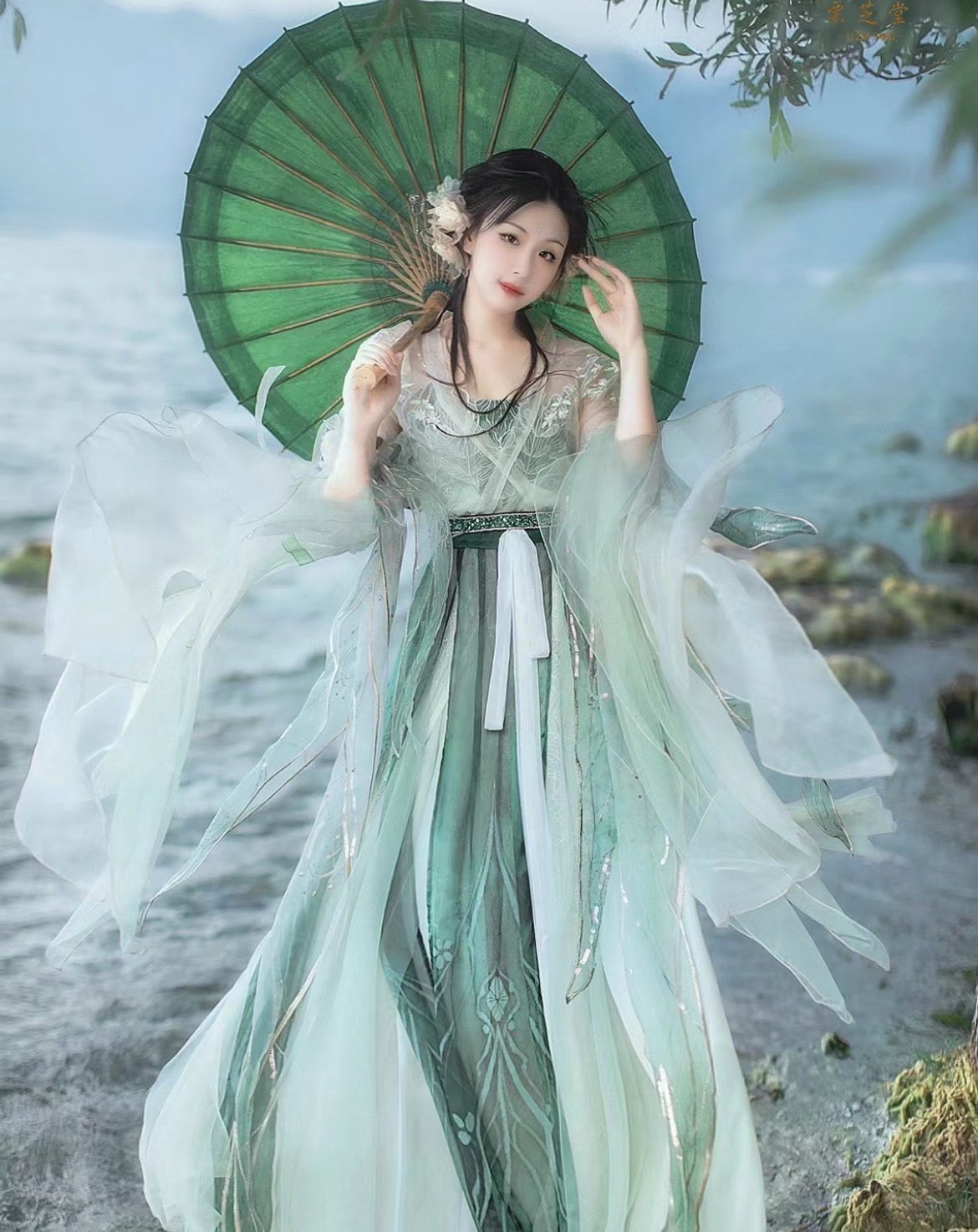 新品|栗芝堂原创巫山神女瑶姬南北朝国风飘逸齐腰裙改良汉服夏款