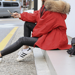 2016新款人气韩版冬季外套宽松厚保暖中长款大毛领工装棉服棉衣女