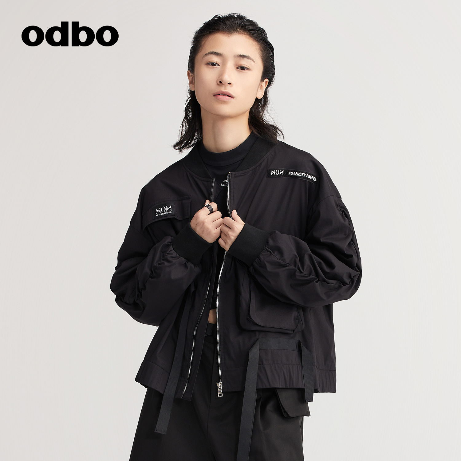 odbo/欧迪比欧原创设计时尚短外套女夏冬新款百搭棒球服夹克