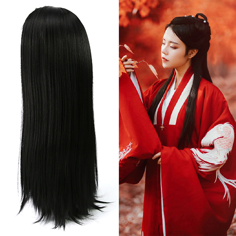 古装假发整顶加长款直发半头套古风cos 仙女造型加厚发片汉服造型