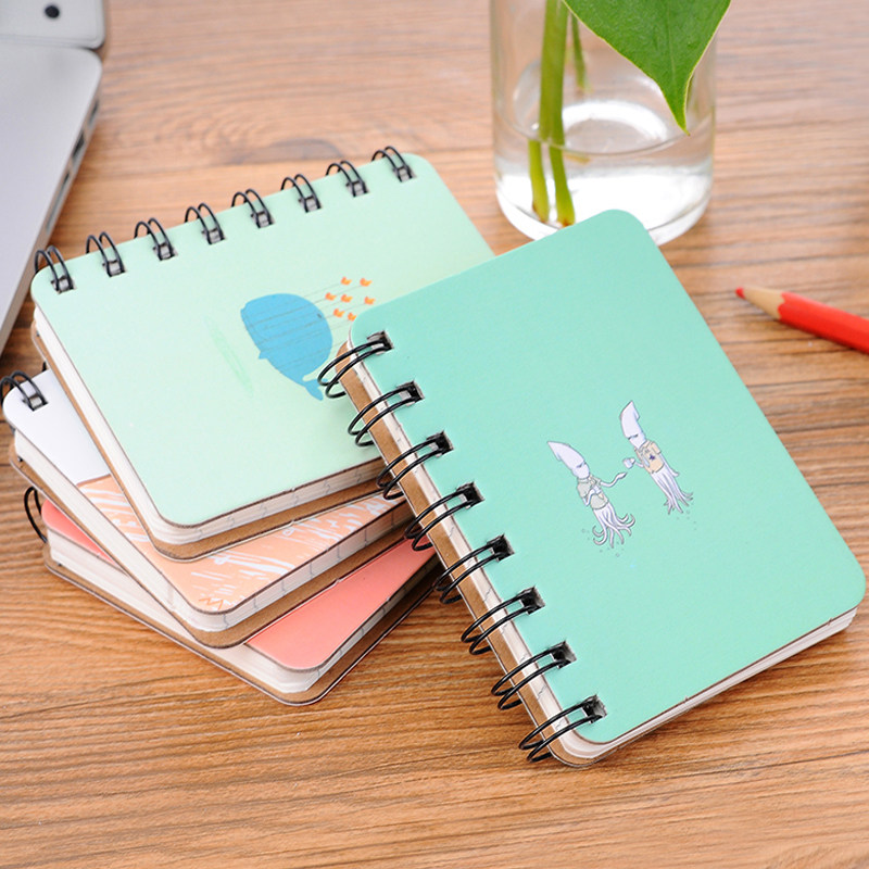 可爱线圈本韩国小清新随身便携迷你记事本简约口袋小笔记本子文具