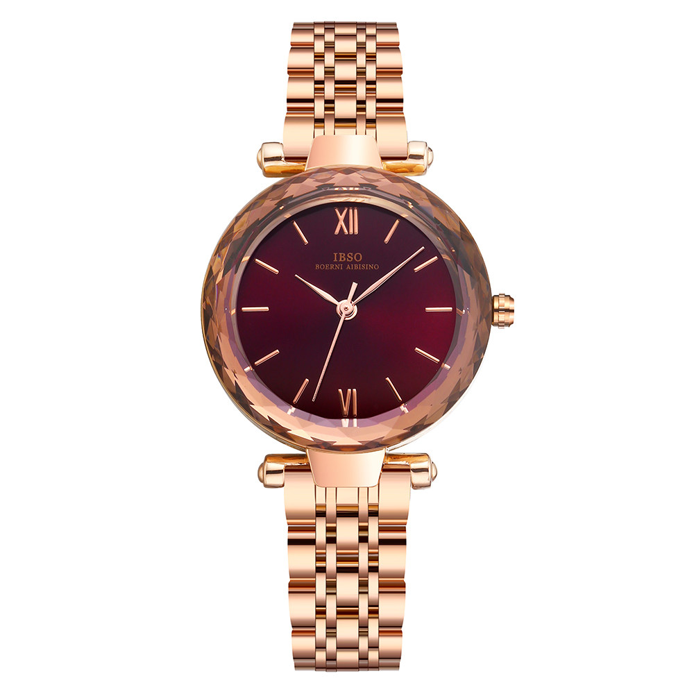 ibso抖音直播爆款正品女士手表进口机芯石英表 蝴蝶扣精美礼物