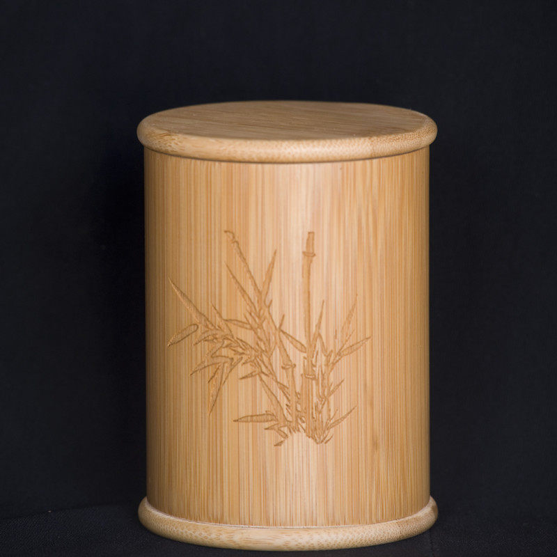 茶叶罐 竹筒罐 竹茶叶筒 竹茶叶罐 带盖竹雕茶叶罐竹制品竹工艺品