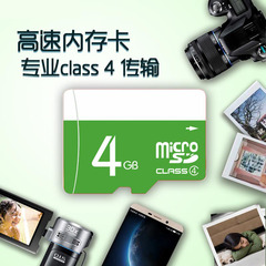 联海4g内存卡储存microSD tf卡Class4高速传输手机TF4G内存卡
