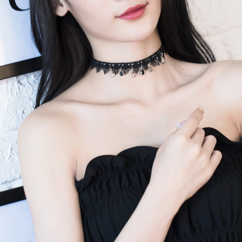 短款锁骨链女韩国颈带