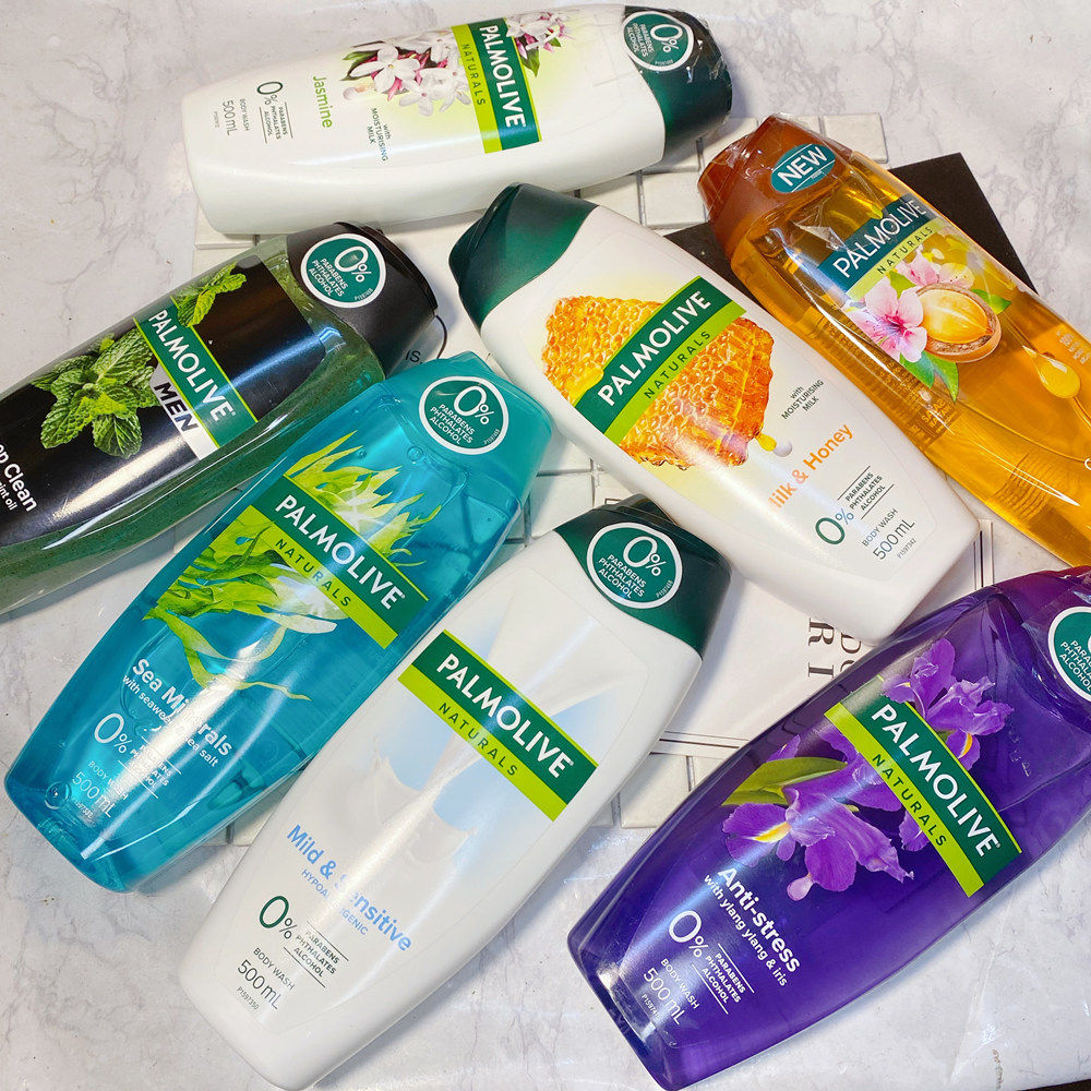 现货丨澳洲palmolive棕榄牛奶蜂蜜水蜜桃沐浴露500ml 清爽清香