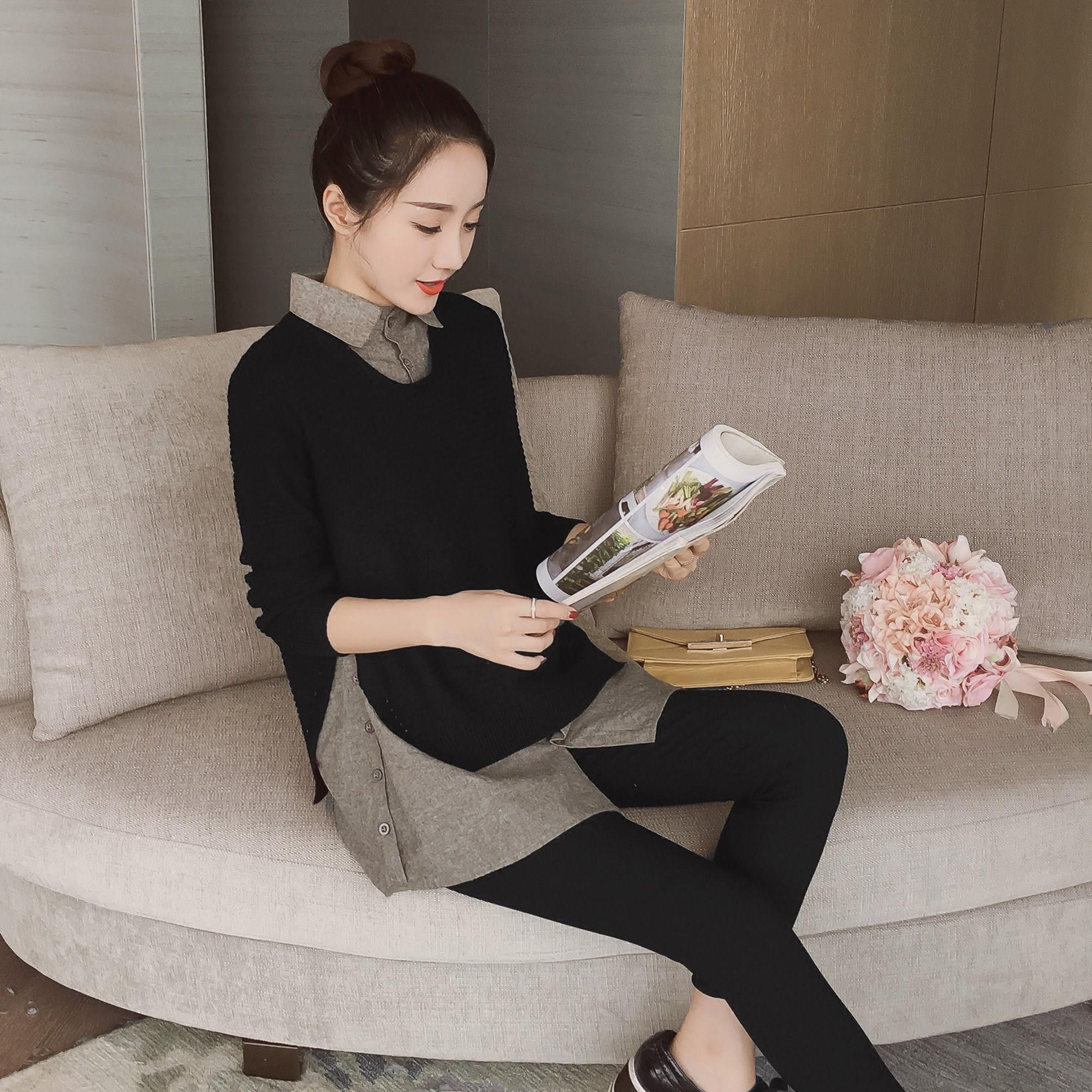 Add fertilizer XL Women's wear Autumn Winter clothes Fat sister Primer Large shirt Sweater mm Sweater Dressin the Women's clothing/Boutique , Large size women category - from Buy2taobao.com to provide professional Taobao agent buy service