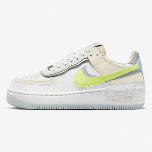 耐克女鞋Nike Air Force 1 AF1空军一号白绿马卡龙板鞋FB7582-100