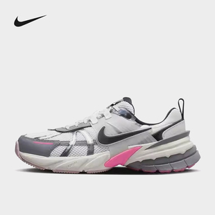 耐克Nike V2K Run灰粉色厚底老爹鞋增高缓震女鞋跑步鞋FZ5061-100