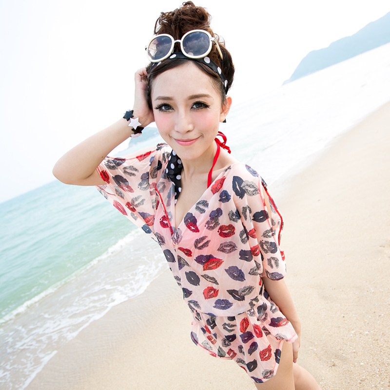 泳衣女2019新款網紅款遮肚顯瘦三件套可愛日系寬松沙灘裙超仙女範在類目 運動/瑜伽/健身/球迷用品, 游泳, 比基尼中 - 來自Buy2taobao.com提供專業的淘寶代購服務