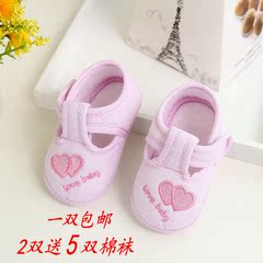 婴儿鞋子软底春秋季单鞋宝宝学步鞋0-1岁3-5-6-7-8-9个月公主鞋