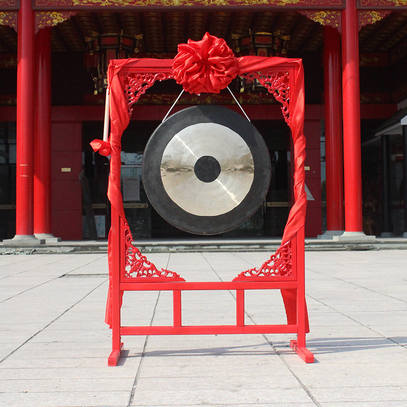 铜锣纯铜大锣锣架锣鼓乐器威风锣鼓架子响铜锣开道锣抄锣开业庆典