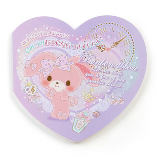 日本正版bonbonribbon小兔子 心型便签本便条纸留言纸m
