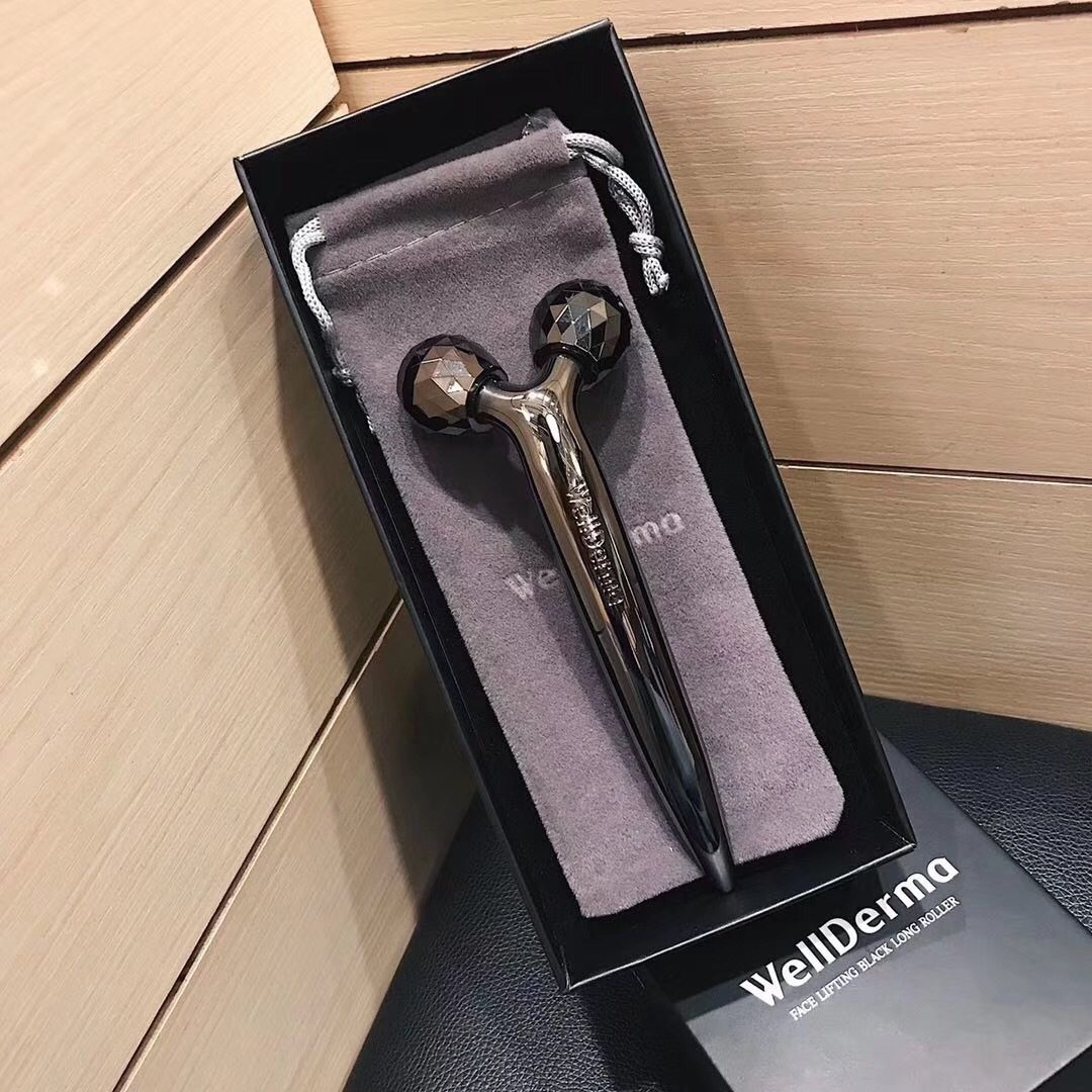 出韩国微电流紧致提拉面部按摩仪锌合金眼部滚珠瘦脸棒v脸美容仪