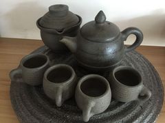 荥经砂锅 原生态手工砂器黑砂  工艺品摆件煮茶炉  砂器包邮