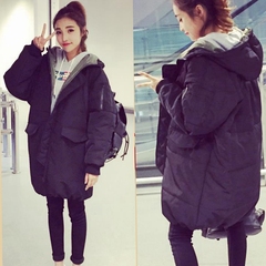 韩国女装新款冬装羽绒棉服女学生韩版中长款加厚宽松棉衣外套