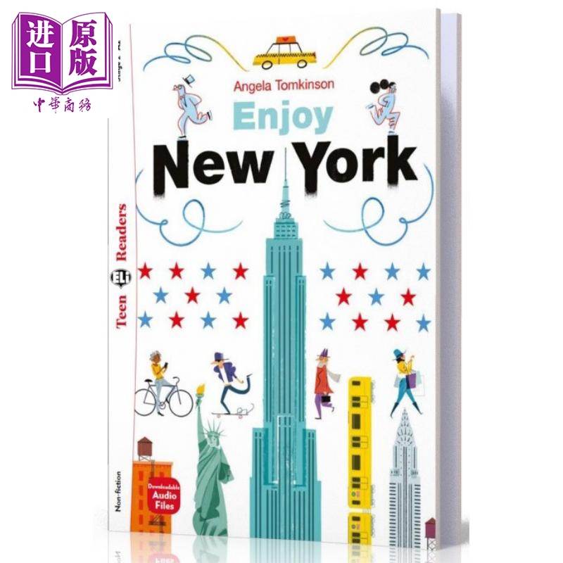 现货 ENJOY NEW YORK 享受纽约 配音频练习和练习答案 A2级别 含音频 英文原版 英语分级阅读读物 READERS TEEN【中商原版】