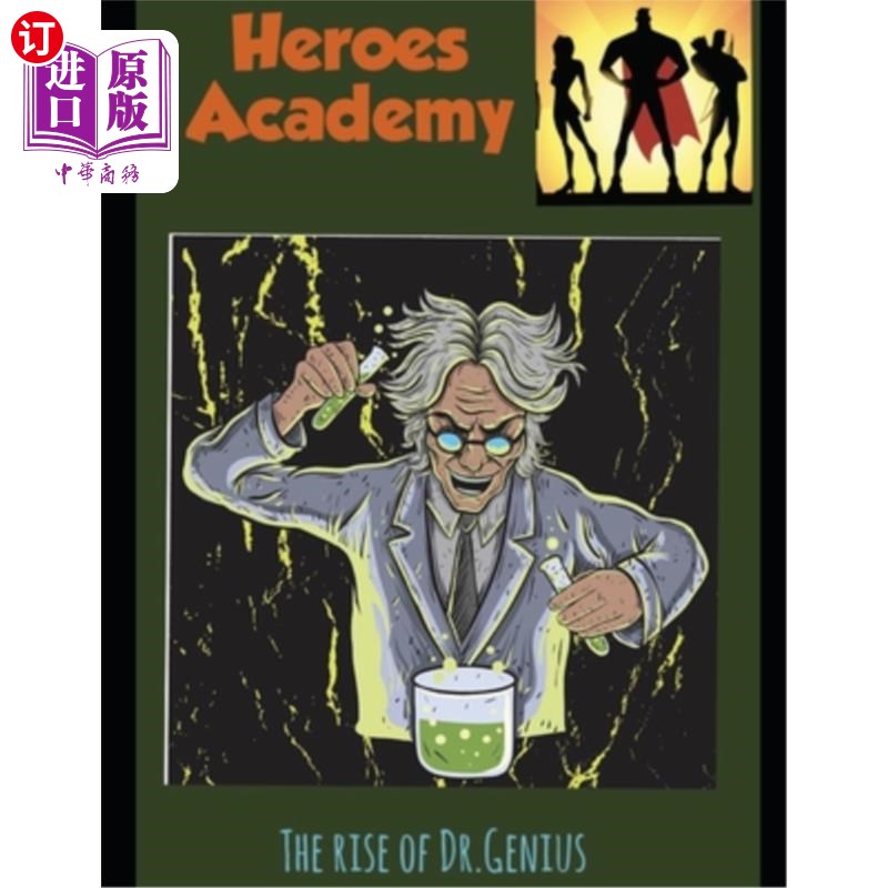 海外直订Heroes academy: The rise of Dr. Genius 英雄学院:天才博士的崛起