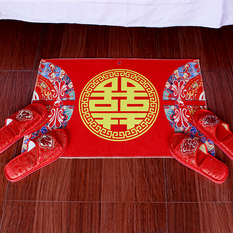 婚庆结婚用品喜字地垫婚房装饰置脚垫地毯摆设婚礼新娘进门防滑垫|ruв категории фестиваль товаров/подарок, Другие фестивали товаров - от Buy2taobao.com для оказания профессиональной услуги покупки агента Taobao