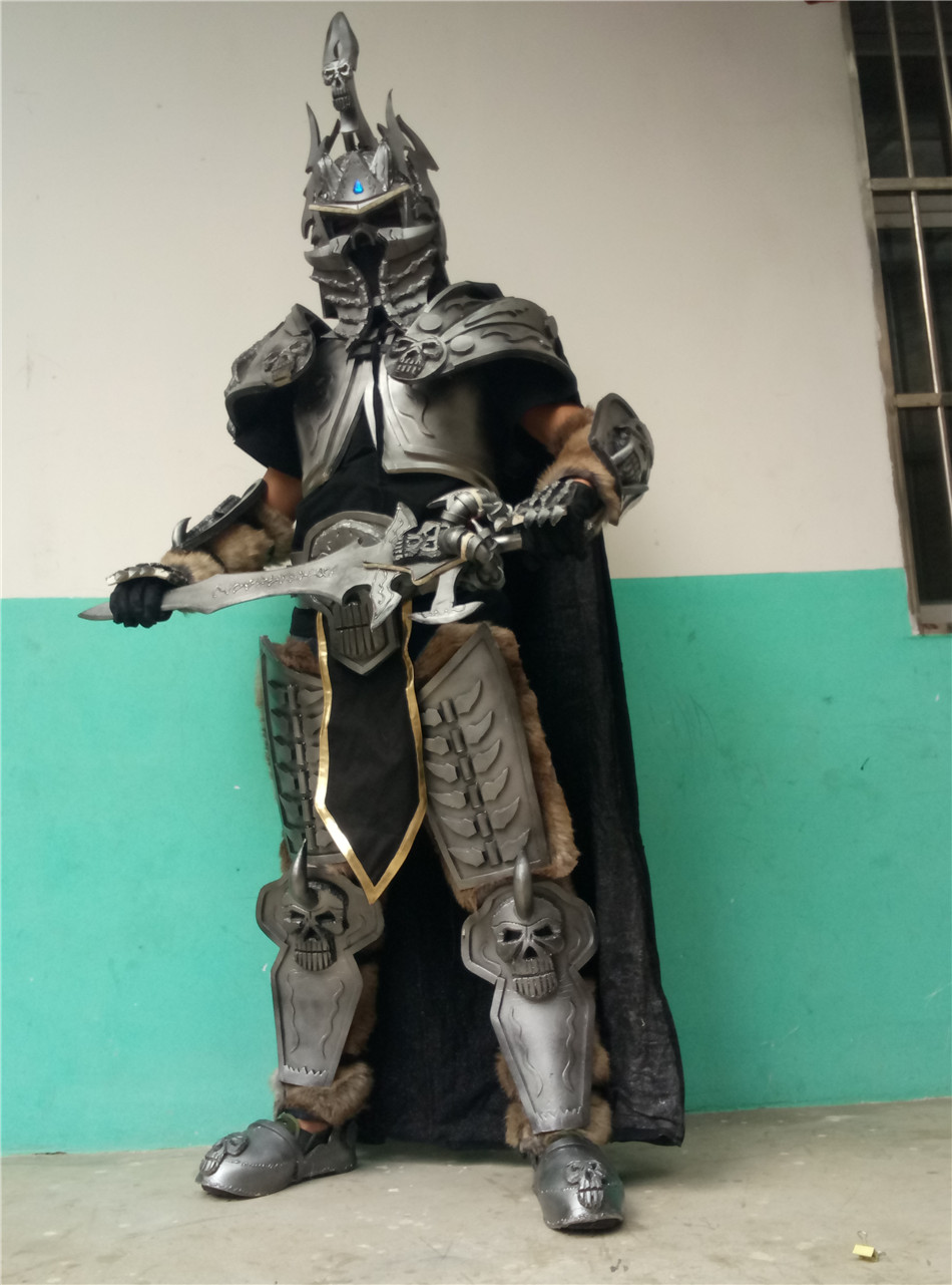 魔兽世界cos服装巫妖王铠甲衣服全套成人男活动暖场道具可租赁