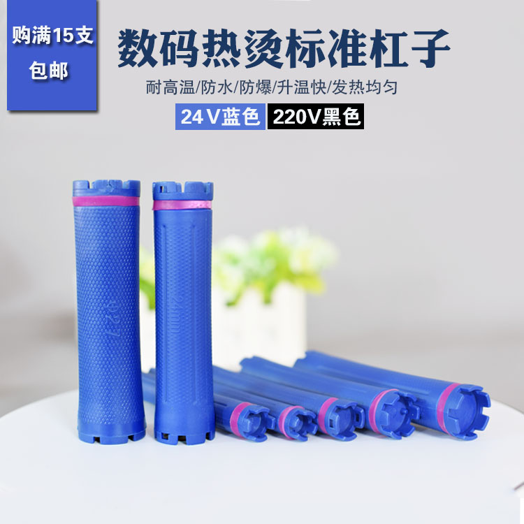 24V220V数码杠防水防爆热烫杠美发工具数码机器原配加热烫发杠子