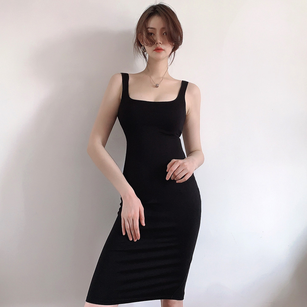 女士无袖包臀连衣裙