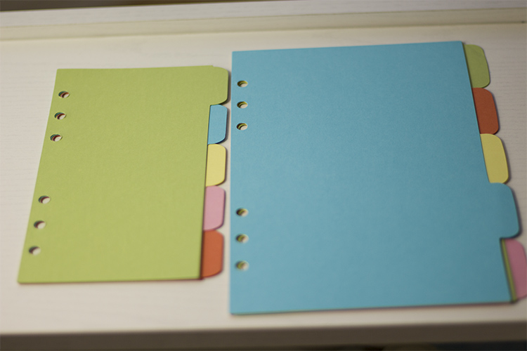 a6a5b5活页彩色索引页/导引分隔页(与包邮商品一起购买免邮费)